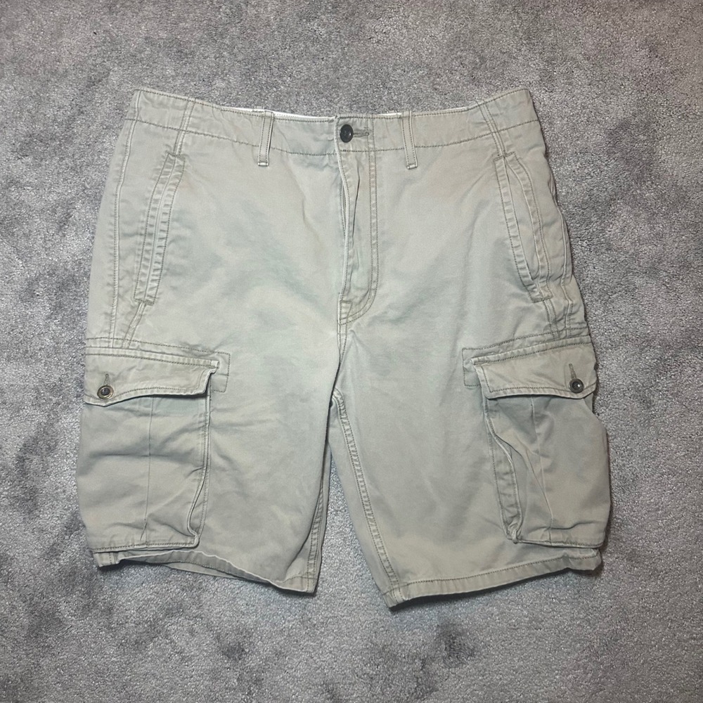 Levi's ACE Cargo Shorts Mens W32 Khaki Multi Pocket Military 12463-0022